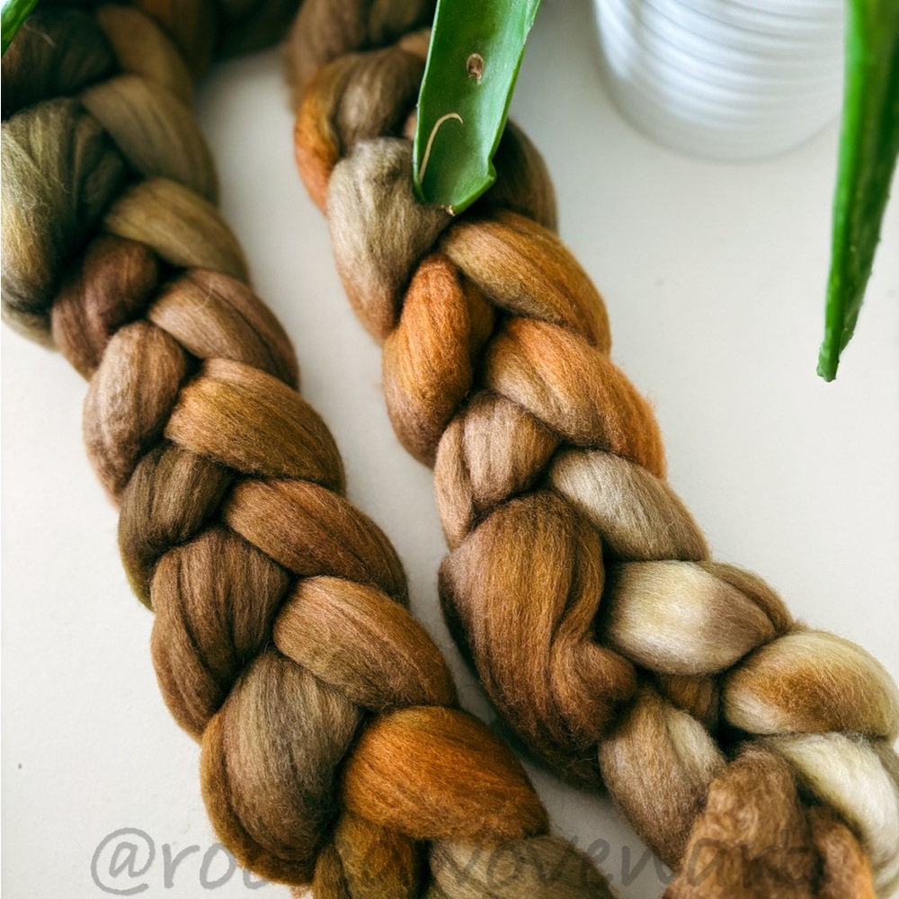 Luxurious Brown Ombre Hand dyed non superwash merino